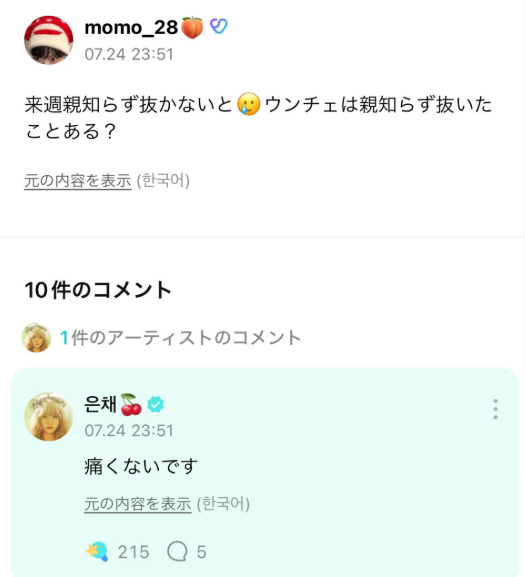 ウンチェ　整形　顔変わった